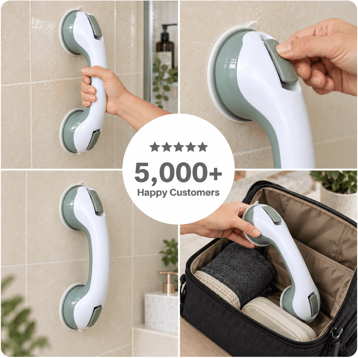AquaBrace™ Shower Grab Handle